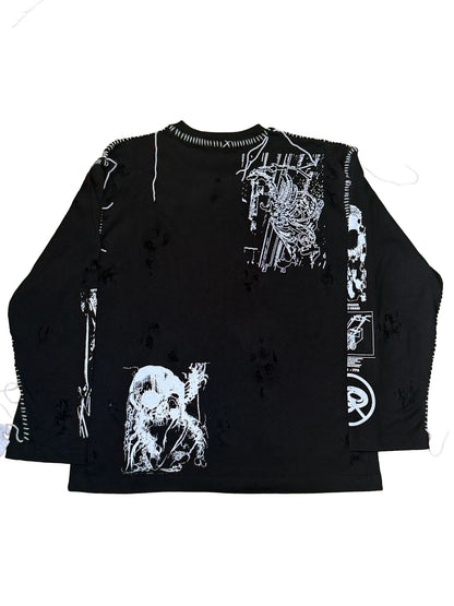 ✭ TEIN CLOTING X RVN  ✭ L/S T-SHIRT (BK) ✭
