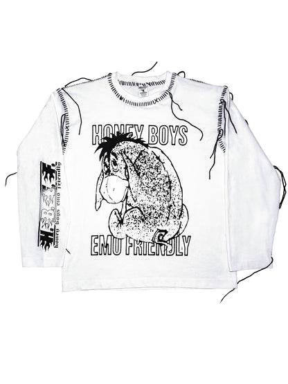 ✭ TEIN CLOTING X RVN  ✭ L/S T-SHIRT (WH) ✭